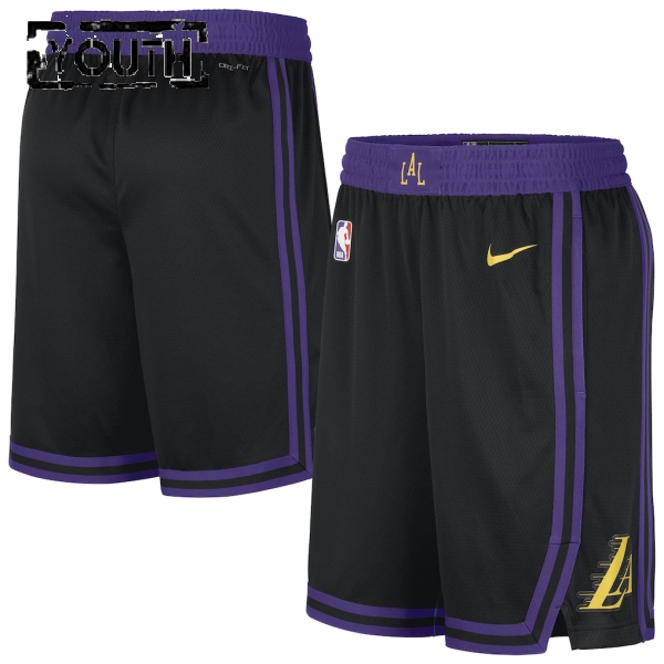 Los Angeles Lakers NBA Shorts Nike 2025-26 City Edition Swingman - Kinder